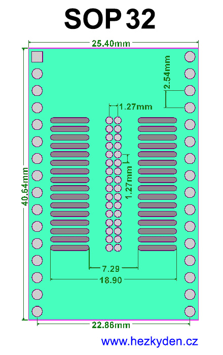 SMT adapter SOP32