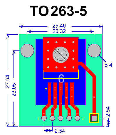 SMT adapter TO263-5