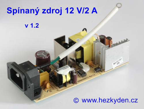 Spínaný zdroj 12V 2A - konstrukce v1.2