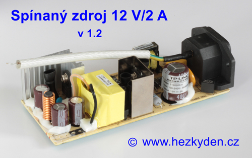 Spínaný zdroj 12V 2A - provedení v1.2