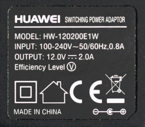 Spínaný zdroj adapter 12V 2A 2000 mA - štítek Huawei