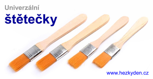 Univerzální štětečky s dřevěnou rukojetí