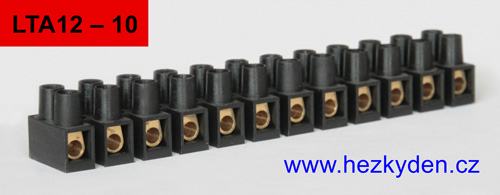 Lámací svorkovnice 12 pólů 10 mm2