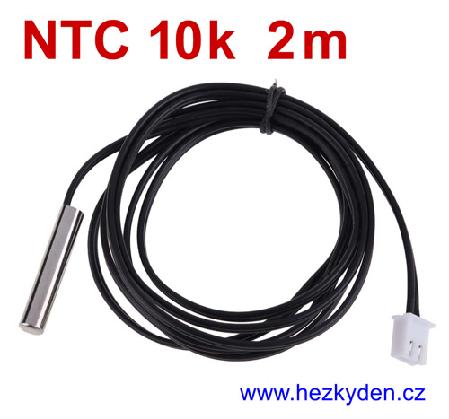Teplotní senzor termistor NTC 10k s kabelem