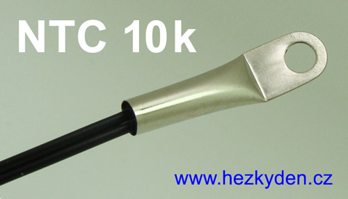 Termistor NTC 10k s kabelem – senzor - kabelové oko
