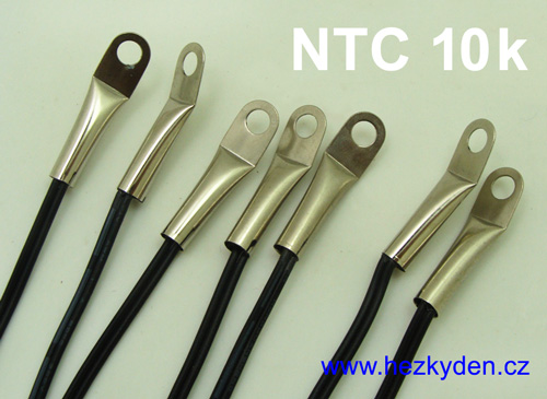 Termistor NTC 10k s kabelem – senzory - kabelové oko