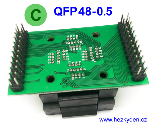 Test socket QFP48-0.5 DIL