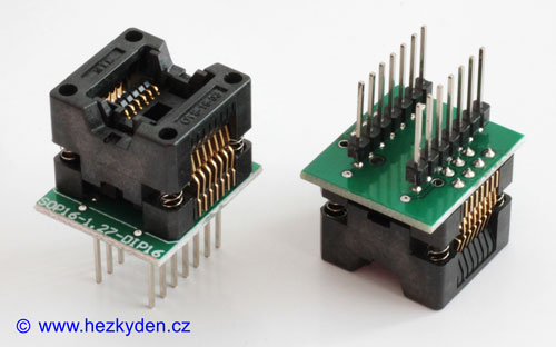 Test socket 14 pin SMD PCB