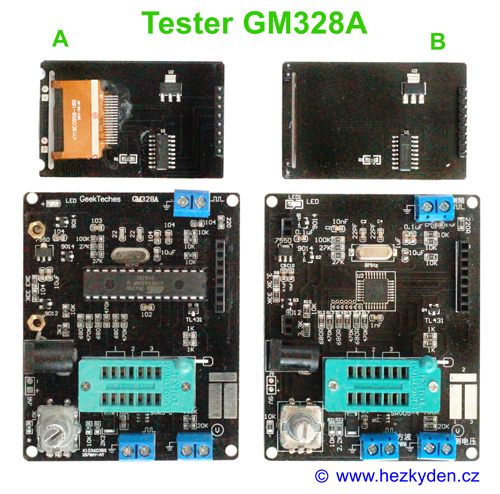 Tester elektrosoučástek GM328A konstrukce