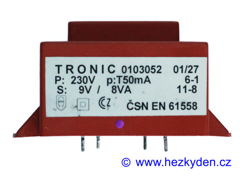 Trafo Tronic 230V/9V 8VA