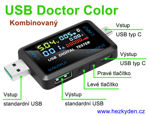 USB Doctor Color kombinovaný typ - popis