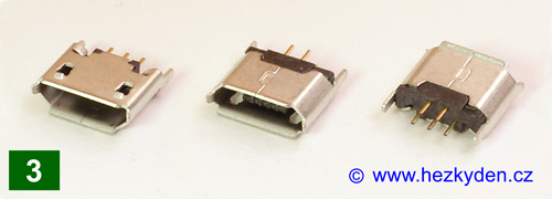USB micro B - typ 3