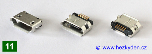 USB micro B - typ 11