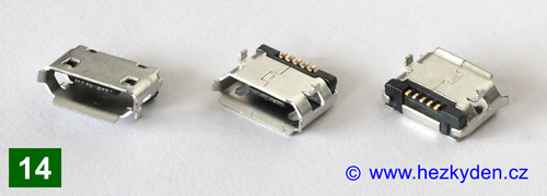 USB micro B - typ 14