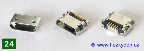 USB micro B - typ 24