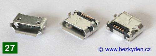 USB micro B - typ 27