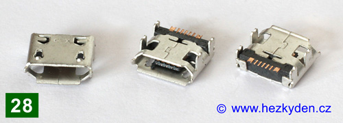 USB micro B - typ 28