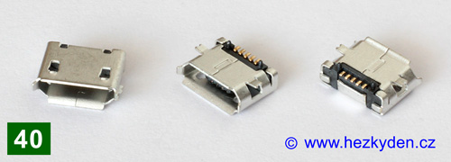 USB micro B - typ 40