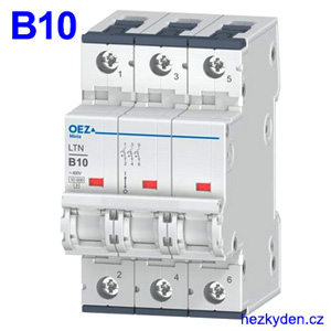 3fázový jistič LTN-10B-3 OEZ