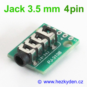 Adapter Jack 3.5mm 4pin