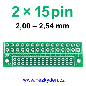 Jumper adapter 2.00 2.54 mm 2x15pin