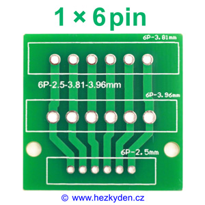 Adapter Jumper 2.54-3.81-3.96 mm 1x6pin