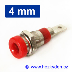 Zdířka pro banánek 4 mm