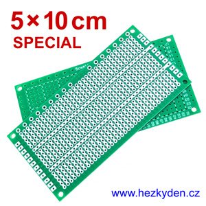 Bastldeska univerzální plošný spoj 5x10cm PROFI jednostranná SPECIAL