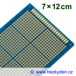 Bastldeska univerzální plošný spoj 7x12cm PROFI oboustranná SPECIAL typ 3