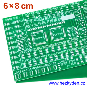 Bastldeska SMD univerzalní plošný spoj 6x8cm