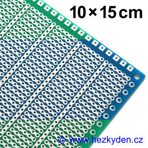 Bastldeska univerzální plošný spoj 10x15 cm PROFI jednostranná