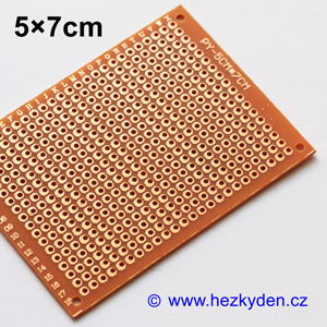 Bastldeska univerzální plošný spoj 5x7cm