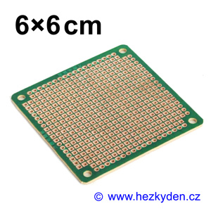 Bastldeska univerzální plošný spoj 6x6cm