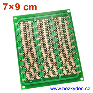 Bastldeska jednostranný univerzální plošný spoj 7x9cm Profi SPECIAL