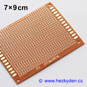 Bastldeska univerzální plošný spoj 7x9cm