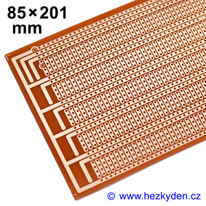 Bastldeska univerzální plošný spoj 85x201mm SPECIAL