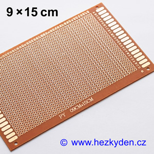 Bastldeska univerzální plošný spoj 9x15cm
