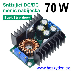 Výkonový DC-DC měnič nabíječka CN4016 snižující 70 watt