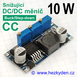 DC/DC měnIč LM2596CC snižující 10 watt nabíječka