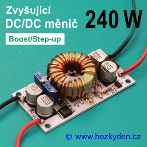 DC-DC měnič tl494 zvyšující 240W