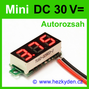 Digitální voltmetr LED modul mini 30V