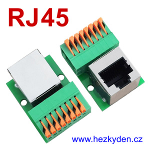 Ethernetová zásuvka RJ45 se svorkovnicí