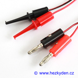 Kabel banánky - klipsy