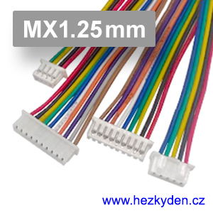 Konektory MX1.25mm s kabelem