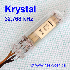 Krystal 32,768 kHz sklo