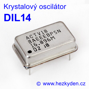 Krystalový oscilátor DIL14