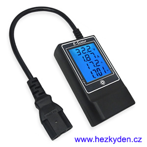 LCD multifunkční elektroměr DC - konektor EURO LCD multifunkční elektroměr DC - konektor EURO