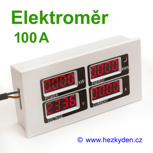 Elektroměr LED panelový wattmetr měřič spotřeby 230 V AC