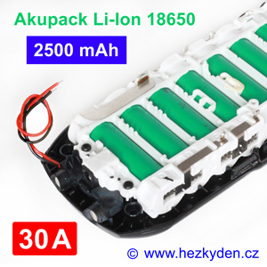 Li-Ion baterie 18650 Akupack 2500mAh