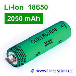 Li-Ion baterie CGR18650AF Panasonic 2050mAh